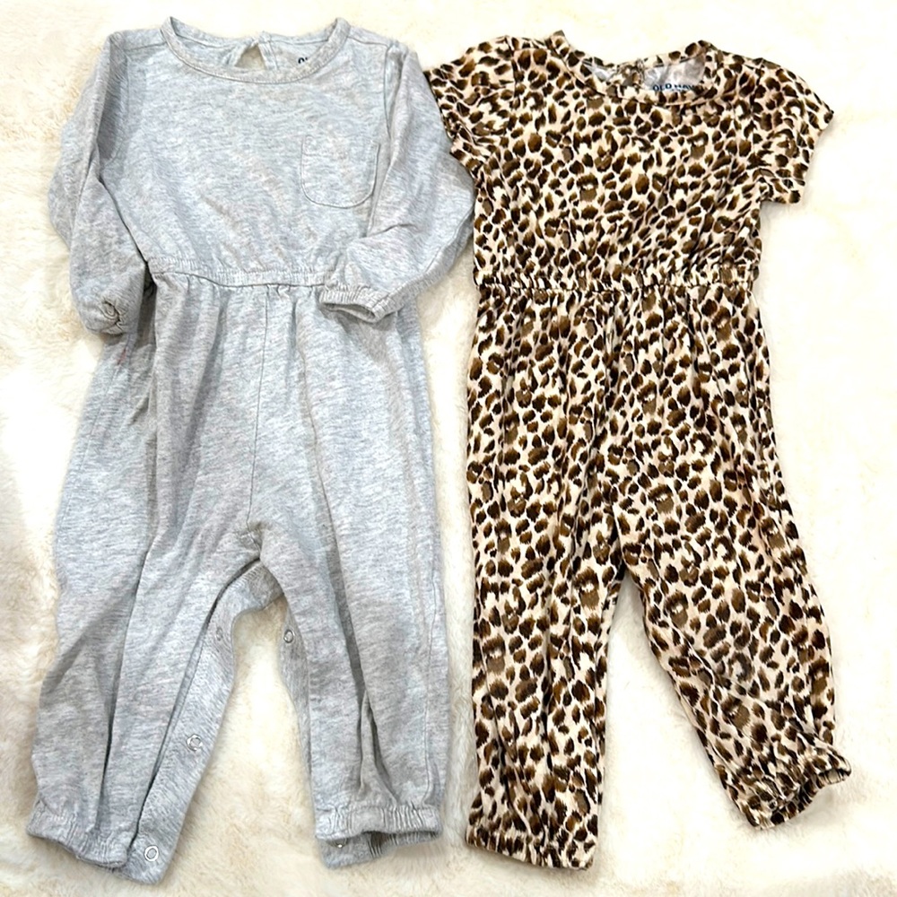 2 old navy fall rompers